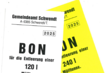 Restmüll-Wertmarken und Abfuhrtermine