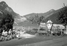 Wandertag der Volksschule Kössen im Jahr 1970