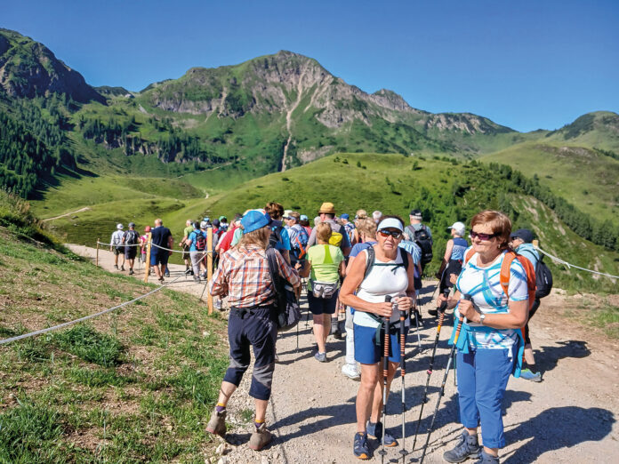 Senioren Kössen Bezirkswandertag Fieberbrunnd Gipfel Wildseeloder