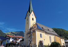 Sanierung des Kirchendachs der Pfarrkirche Walchsee